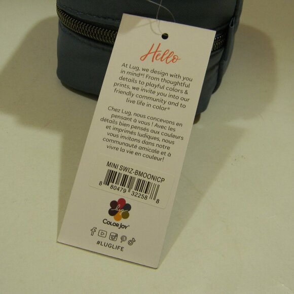 Share Lug Mini Swizzle Jewelry Case Blue NWT - Picture 5 of 7